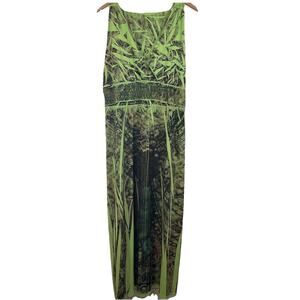 Y2K Fresh Of LA Liquid Knit Empire Waist Maxi Dress Plus Size 2X Naturecore